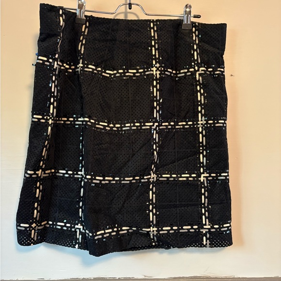 Per Se Black and White Checkered Mini Skirt - Picture 1 of 4